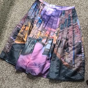 Venice Print Chicwish Full Midi Skirt XL